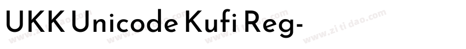 UKK Unicode Kufi Reg字体转换